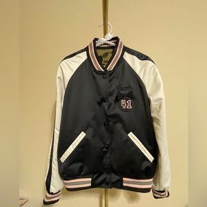 Coach Reversible Satin Varsity Jacket